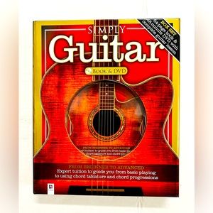SIMPLY GUITAR Book & DVD From Beginers to Advance. Complete Guitar Lesson. NEW.